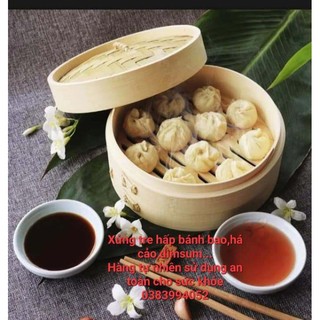 Xửng tre hấp bánh bao,há cảo,dimsum,hấp rau củ...
