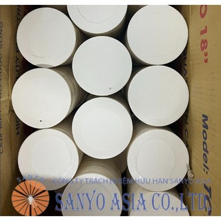 100 đế lót ly giấy màu trắng dày 1.5mm đường kính 9cm