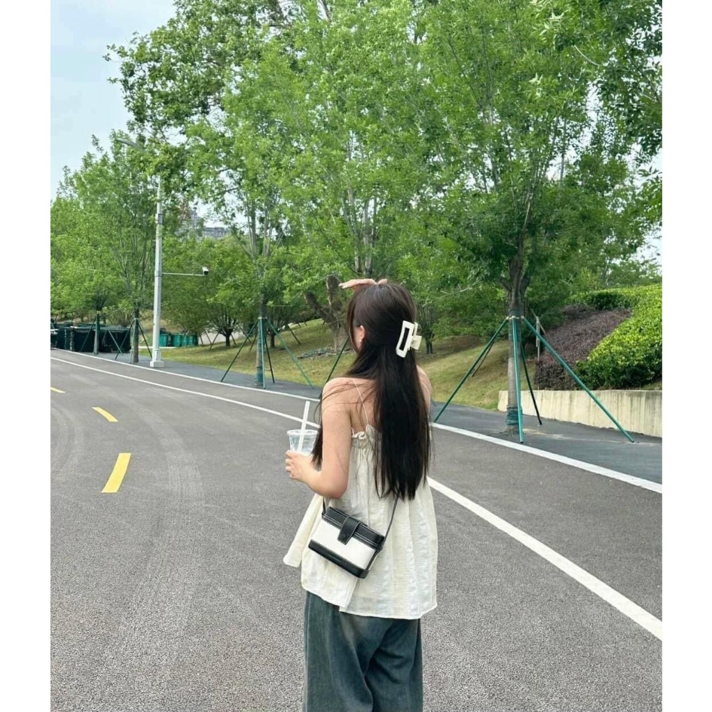 Túi cốp sz 18cm đeo chéo siêu xinh đủ màu