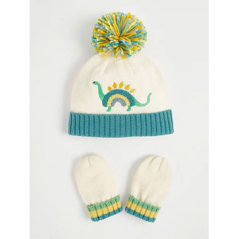 Set mũ len & găng George siêu xinh siêu đáng yêu cho bé cưng