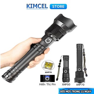 Đèn pin XHP50,XHP70 siêu sáng KIMCEL STORE phiên bản cao cấp kèm pin vàng
