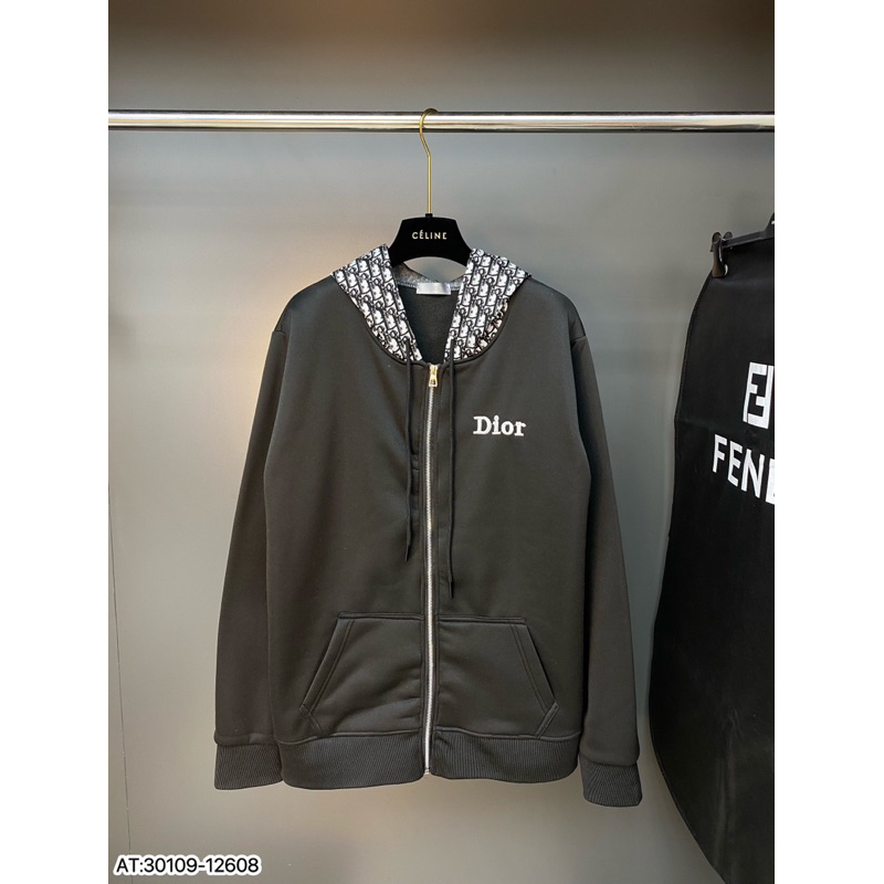 Áo hoodie mũ dio hoạ tiết dệt vân nỉ bông,áo khoác hoodie hoạ tiết dệt vân dio đơn giản