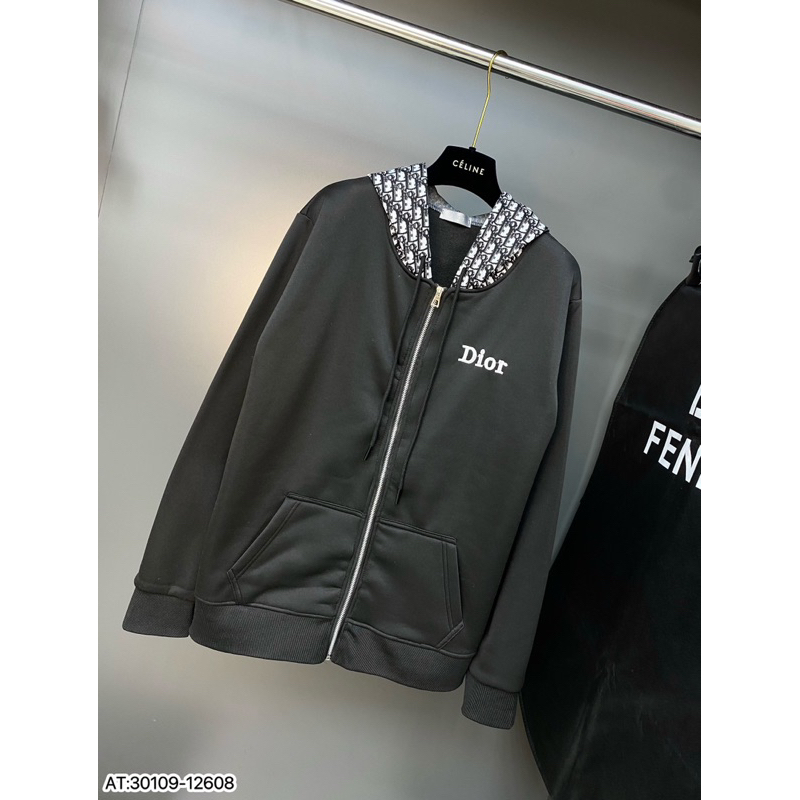 Áo hoodie mũ dio hoạ tiết dệt vân nỉ bông,áo khoác hoodie hoạ tiết dệt vân dio đơn giản