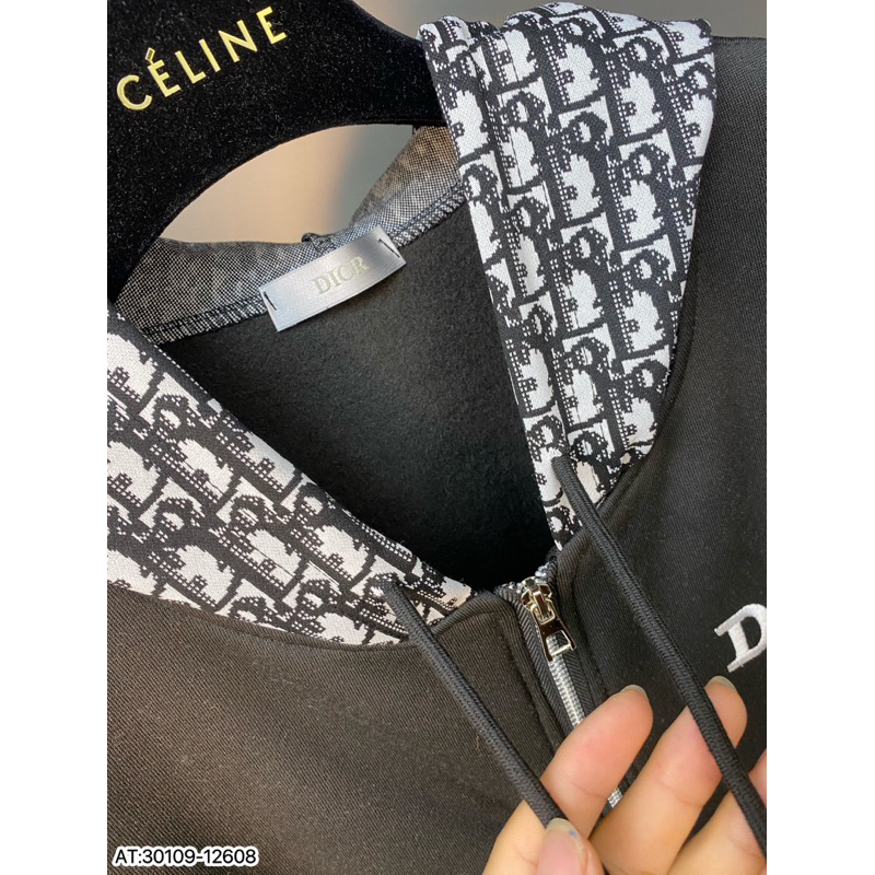 Áo hoodie mũ dio hoạ tiết dệt vân nỉ bông,áo khoác hoodie hoạ tiết dệt vân dio đơn giản