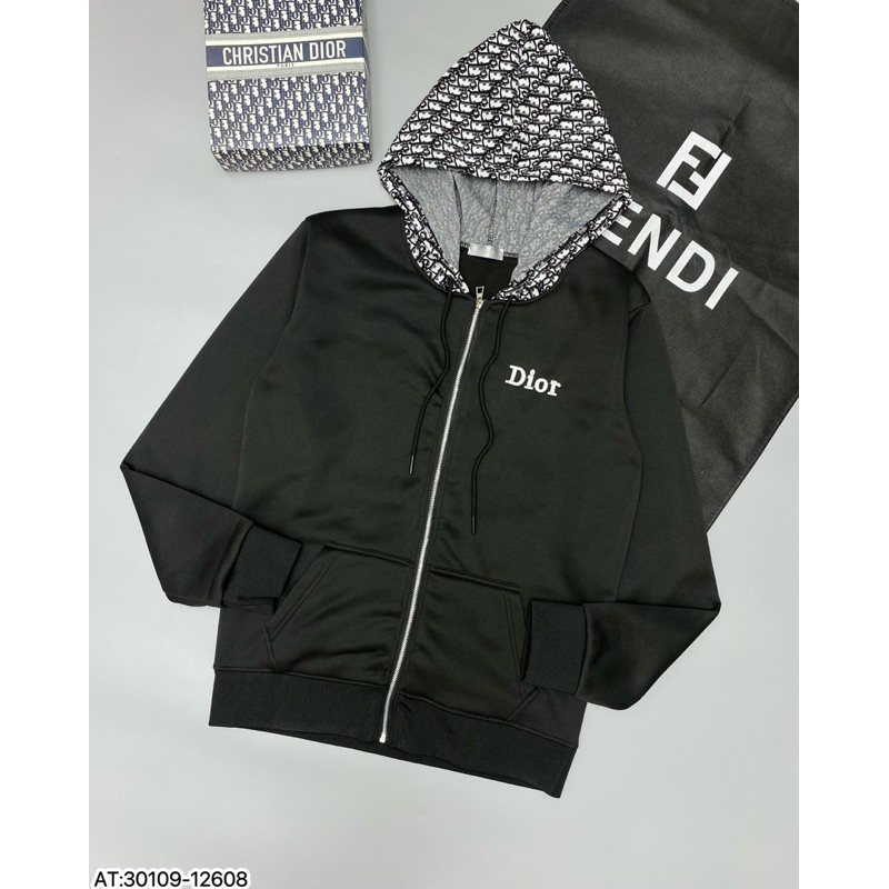 Áo hoodie mũ dio hoạ tiết dệt vân nỉ bông,áo khoác hoodie hoạ tiết dệt vân dio đơn giản