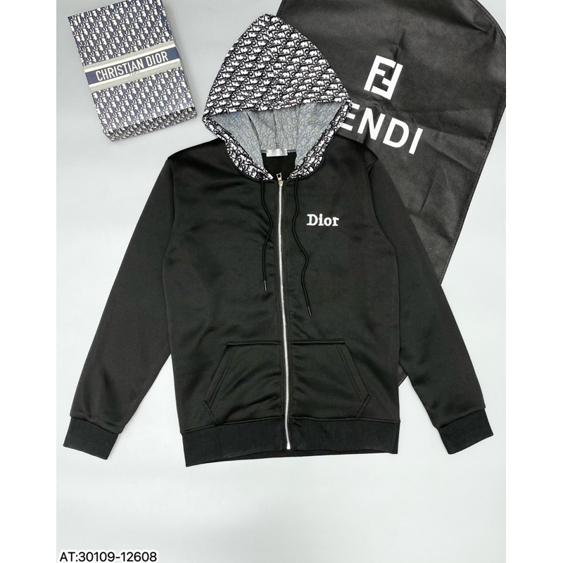 Áo hoodie mũ dio hoạ tiết dệt vân nỉ bông,áo khoác hoodie hoạ tiết dệt vân dio đơn giản