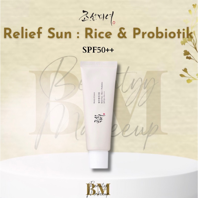 Kem chống nắng hoá học BEAUTY OF JOSEON Relief Sun Rice+ Probiotics 50ml