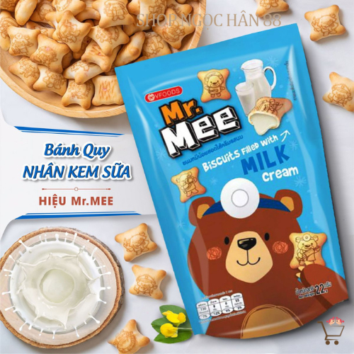 Bánh Quy Gấu Thái Lan Mr.Mee 22gr - Đủ Vị