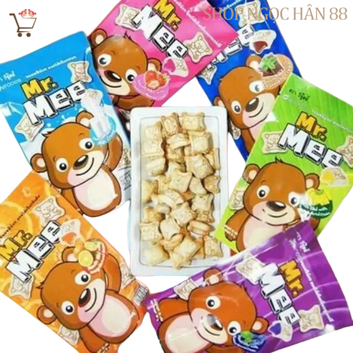 Bánh Quy Gấu Thái Lan Mr.Mee 22gr - Đủ Vị