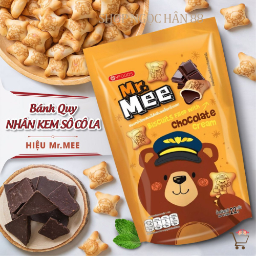Bánh Quy Gấu Thái Lan Mr.Mee 22gr - Đủ Vị
