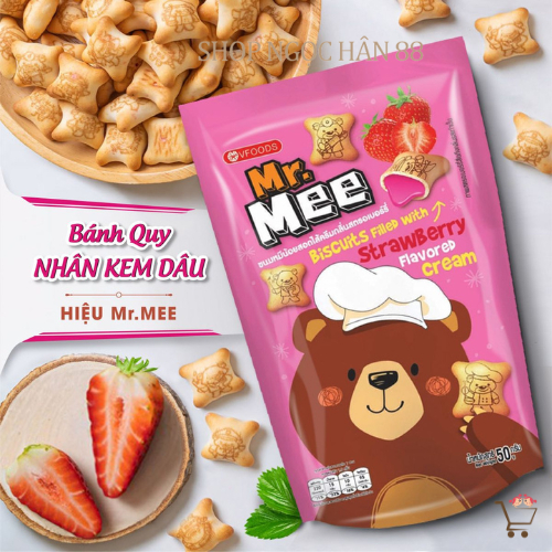 Bánh Quy Gấu Thái Lan Mr.Mee 22gr - Đủ Vị