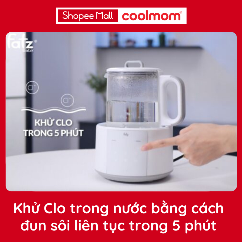 Máy đun và hâm nước pha sữa điện tử Fatzbaby QUICK 6 FB3582TK