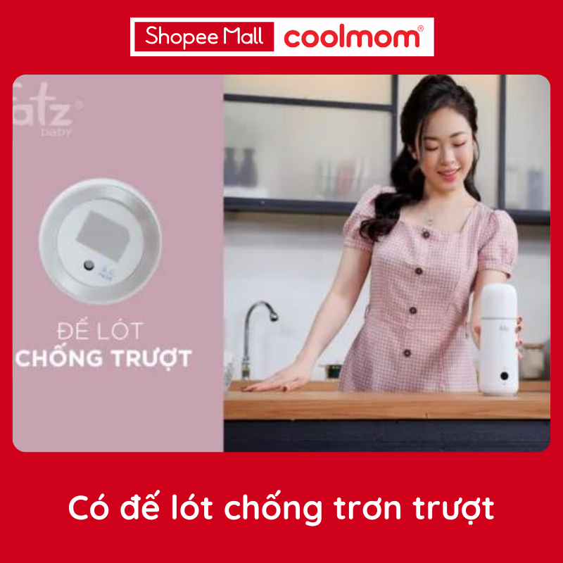 Dụng cụ đun và hâm nước pha sữa cầm tay Fatzbaby Mini Smart 1 FB3622VA