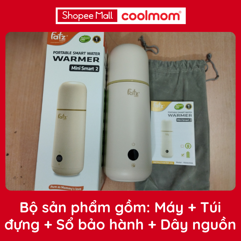 Dụng cụ hâm nước pha sữa cầm tay Fatzbaby Mini Smart 2 FB3625VA