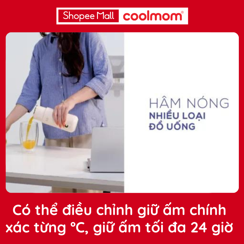 Dụng cụ hâm nước pha sữa cầm tay Fatzbaby Mini Smart 2 FB3625VA