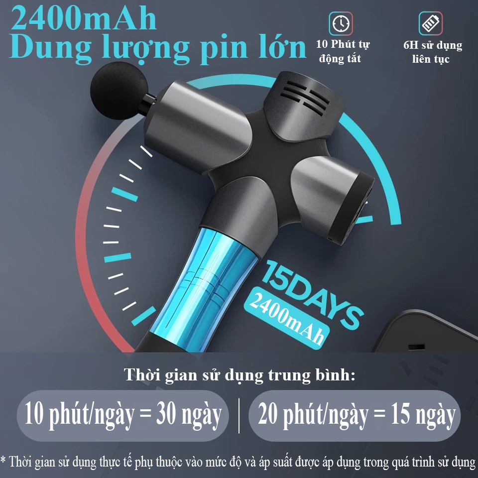 MUA LÀ CÓ QUÀ- BOOSTER PRO 3 Máy Massa Cầm Tay Chuyên Dụng Cho Vận Động Viên Gyml Chuẩn Động Cơ Không Chổi Than Mạnh mẽ