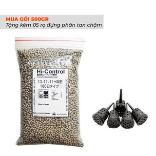 500gr | phân chì tan chậm hi-control nhật bản 13-11-11+me chuyên dùng cho hoa lan, cây cảnh pbt-07.1