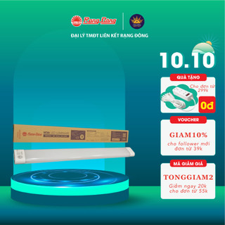 Đèn led bán nguyệt rạng đông m36l, bóng tuýp liền máng 40w, dài 1,2m đổi 3 màu ánh sáng bóng tuýp led dài