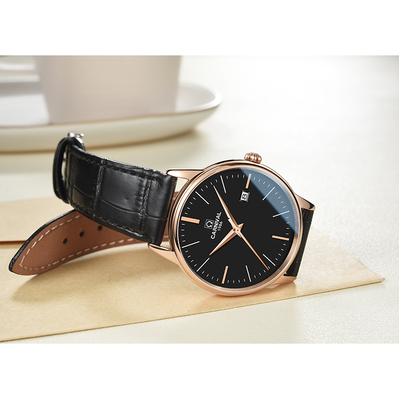 Đồng Hồ Nam Carnival Vintage G70804 - Dây Da Chính Hãng