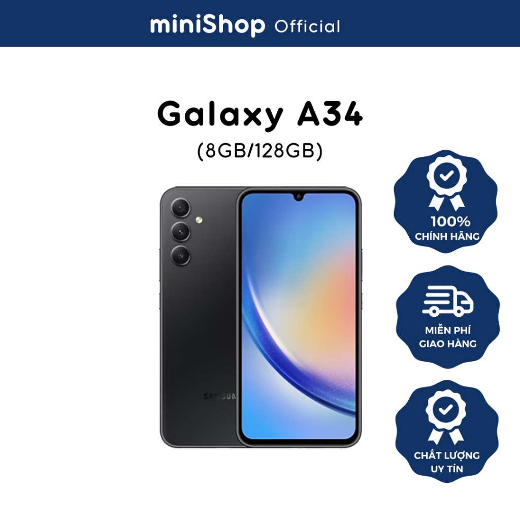 Điện thoại Samsung Galaxy A34 5G  - Hàng Chính Hãng