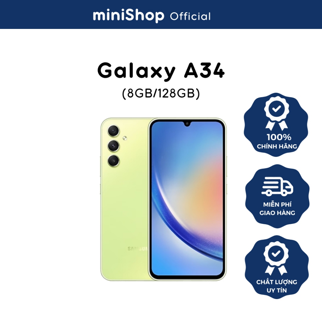 Điện thoại Samsung Galaxy A34 5G  - Hàng Chính Hãng