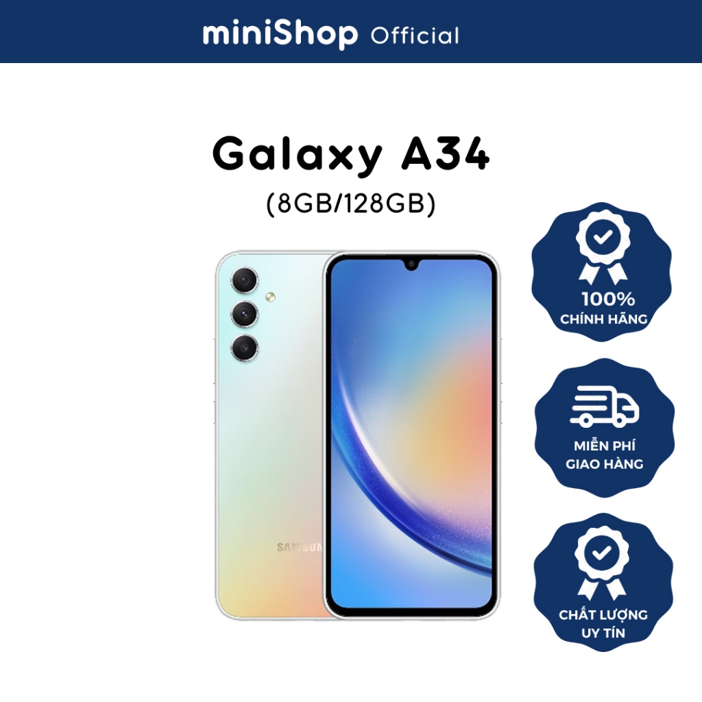Điện thoại Samsung Galaxy A34 5G  - Hàng Chính Hãng