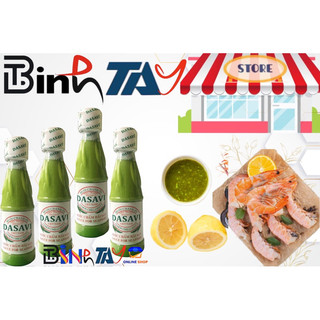 Muối ớt xanh Dasavi - Muối ớt chanh chấm hải sản - muối ớt xanh chấm hải sản Chai Nhỏ 130G