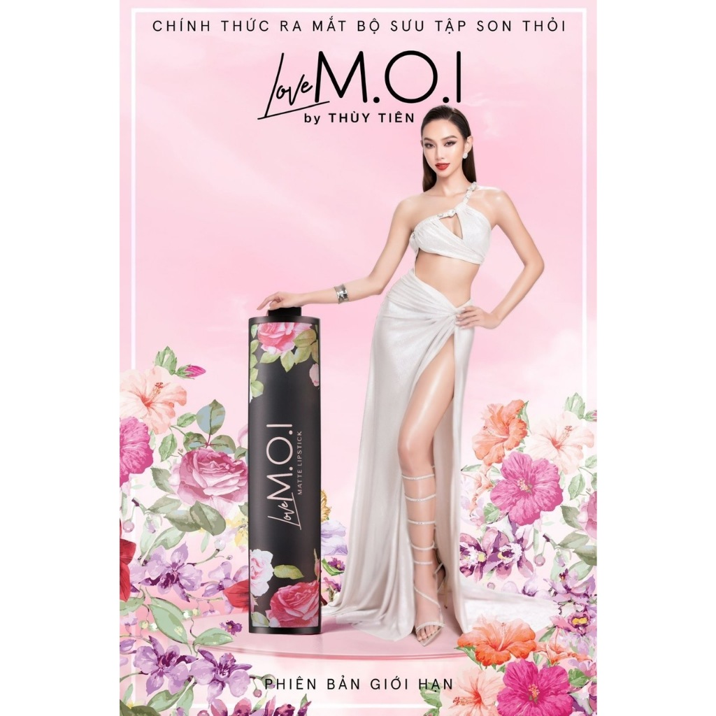 Son Thỏi Lì Love M.O.I by THÙY TIÊN  Đỏ cherry