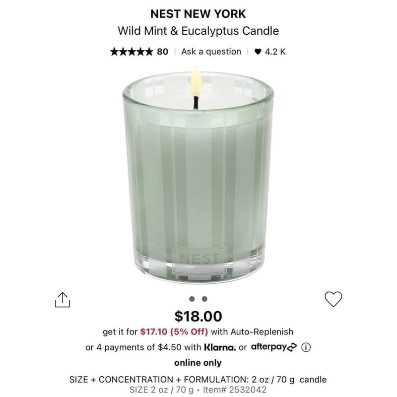 Set nước hoa + nến Nest new york