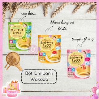 Bột làm bánh Pancake Wakodo bổ sung Sắt & Canxi cho bé