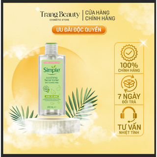 Nước hoa hồng soothing facial toner simple cân bằng ẩm cho da 200ml