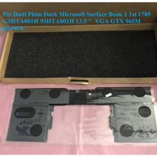 ⚡ pin dưới phím dock microsoft surface book 1 1st 1785 g3hta001h 93hta001h 13.5 " vga gtx 965m 60.8wh
