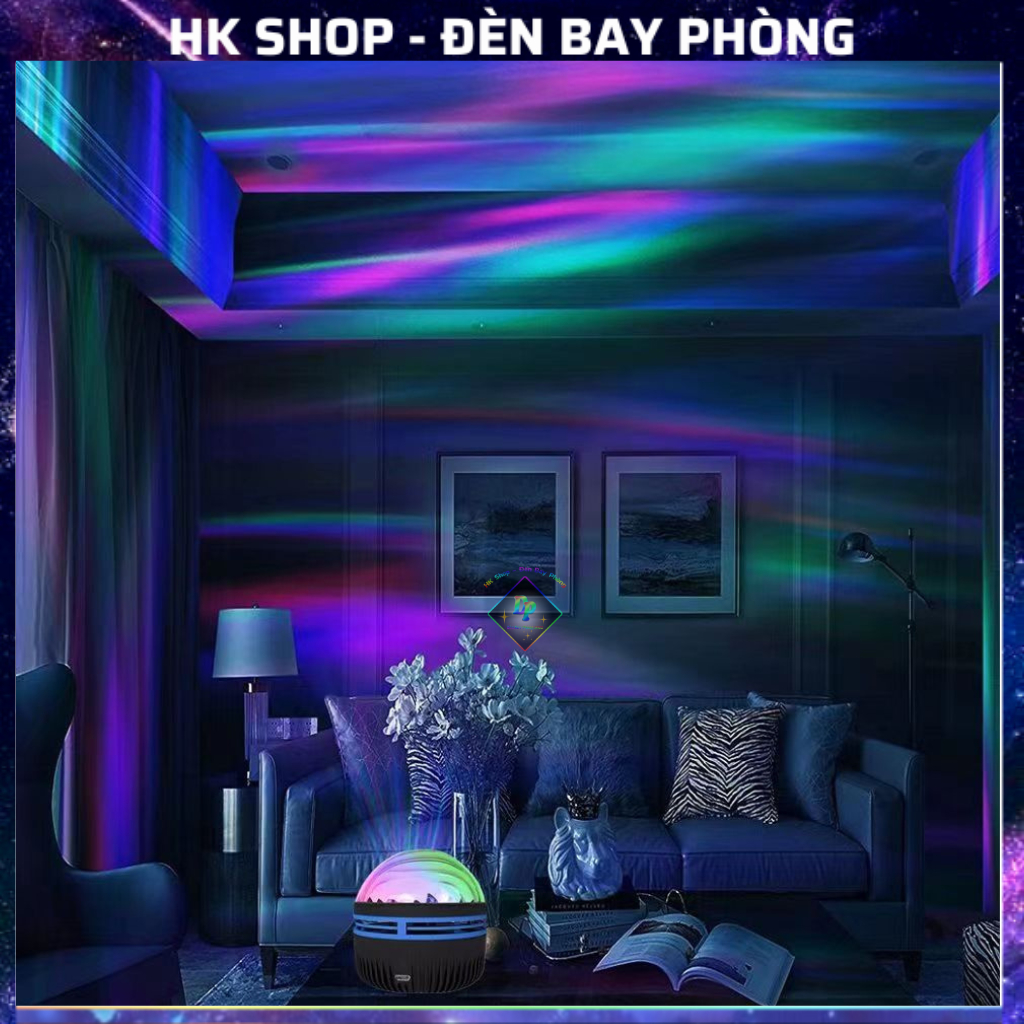 Đèn Ngủ Galaxy Cực Quang UStyle Q6S Dùng cho decor , đèn ngủ , phòng khách , bay phòng , có remote điều khiển