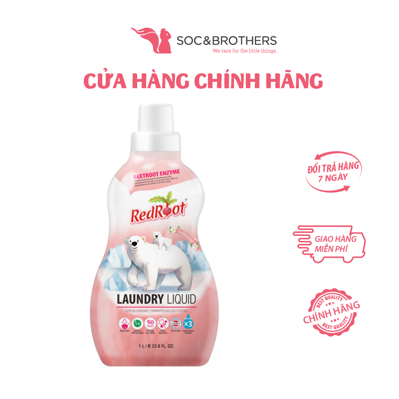 Nước giặt organic RedRoot 1000ml