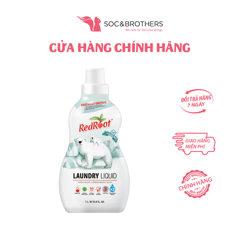 Nước giặt organic RedRoot 1000ml