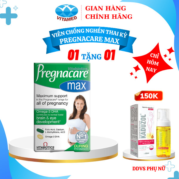 [ Mua 1 Tặng 1 ] PREGNACARE MAX - VITAMIN TỔNG HỢP CHO BÀ BẦU HỘP 84 VIÊN