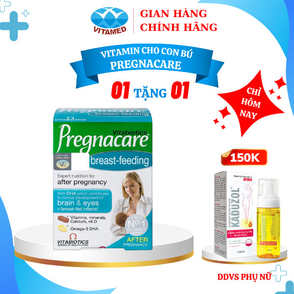 [ Mua 1 Tặng 1 ] Pregnacare Breast-feeding - Bổ Sung Vitamin Và Khoáng Chất Cho Phụ Nữ Cho Con Bú Hộp 84 Viên