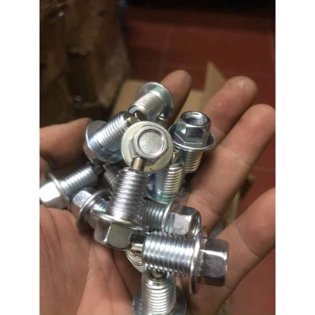 Ốc xả nhớt nam 12mm châm hút cặn bẩn, mạt kim loại bảo vệ động cơ xe máy , xe số , xe ga honda yamaha