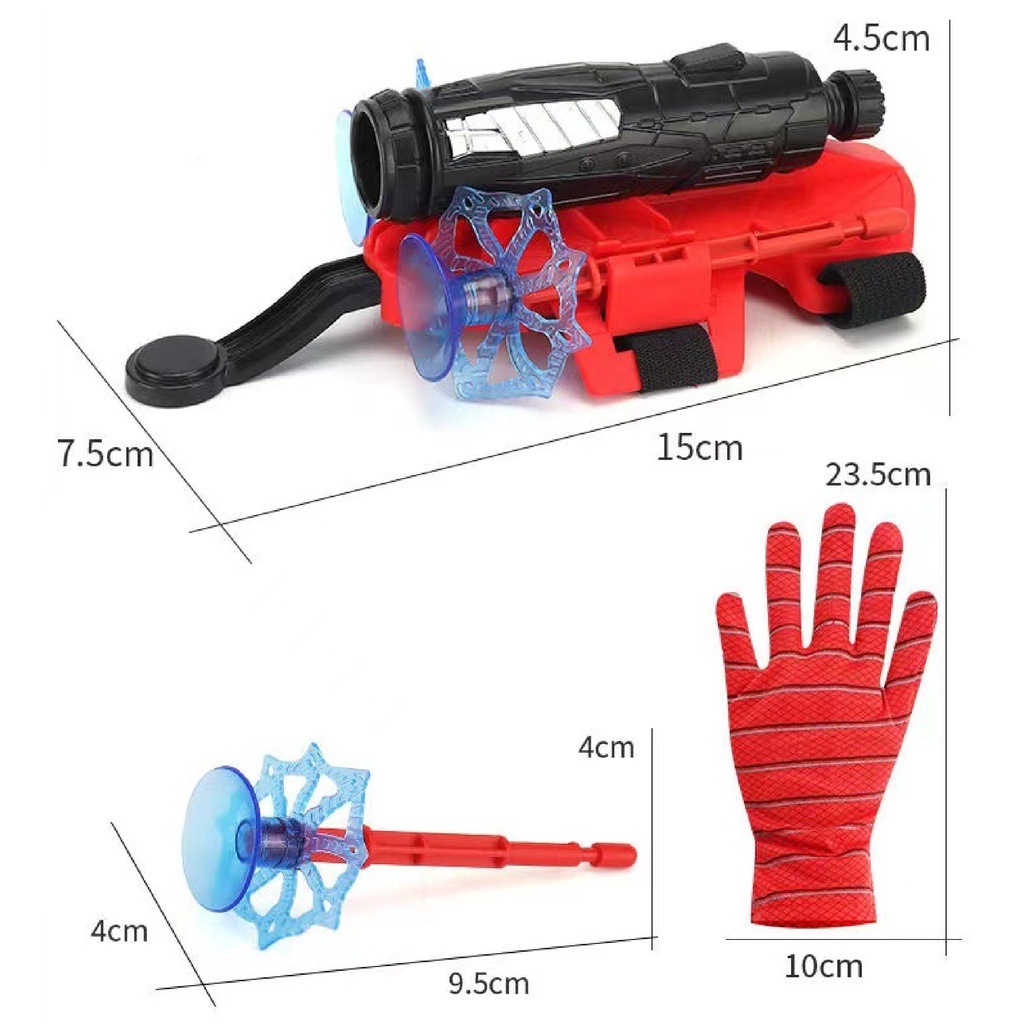 Đồ Chơi Siêu Nhân Spiderman Người Nhện Bắn Tơ, Găng Tay Người Nhện Bắn Tơ Độc Đáo Siêu Nhân Nhện Spider Man Cho Bé