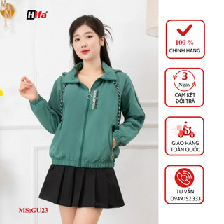 Áo khoác gió nữ 2 lớp cao cấp đẹp chống bụi giữ ấm cơ thể vào thời tiết thu đông hàng HIFA:GU23