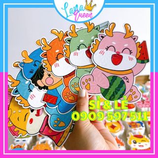 Bao lì xì chibi chi bi lì xì hoạt hình tết Giáp Thìn 2024 mới cao cấp đẹp độc lạ - LANA QUEEN