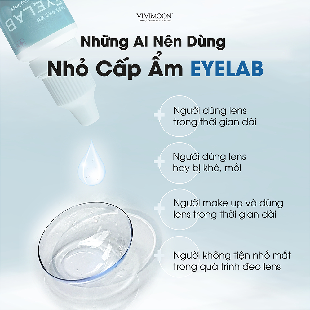 Nước nhỏ cấp ẩm VIVIMOON LENS dành cho kính áp tròng Eyelab