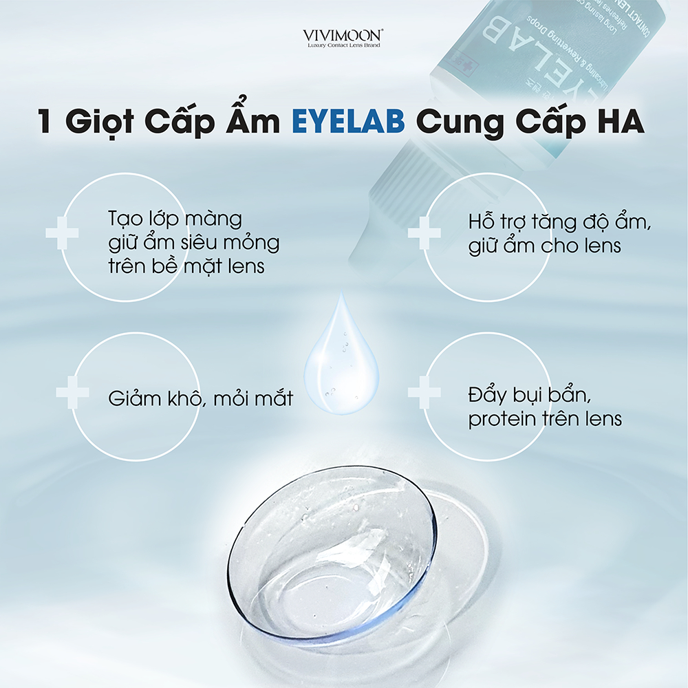 Nước nhỏ cấp ẩm VIVIMOON LENS cho kính áp tròng Eyelab