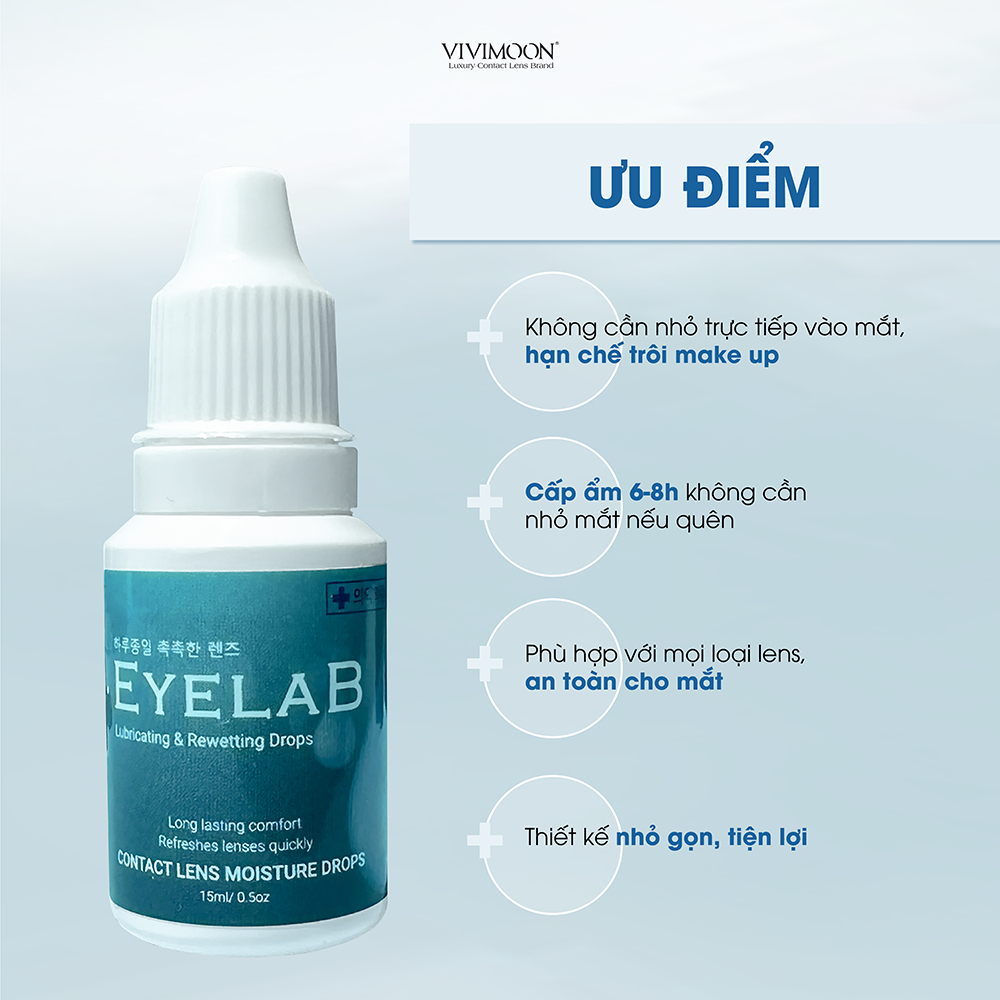 Nước nhỏ cấp ẩm VIVIMOON LENS cho kính áp tròng Eyelab