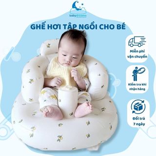 Ghế hơi tập ngồi cho bé Hàn Quốc chống ngã - Giúp bé tự tin tập ngồi, hoạ tiết dễ thương Baby Dreams