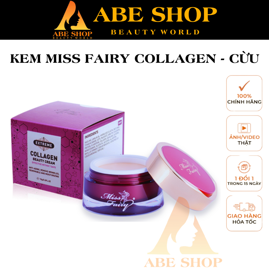 KEM MISS FAIRY COLLAGEN DƯỠNG DA TINH CHẤT COLLAGEN - NHAU THAI CỪU - GIẢI PHÁP CHO LÀN DA LÃO HÓA