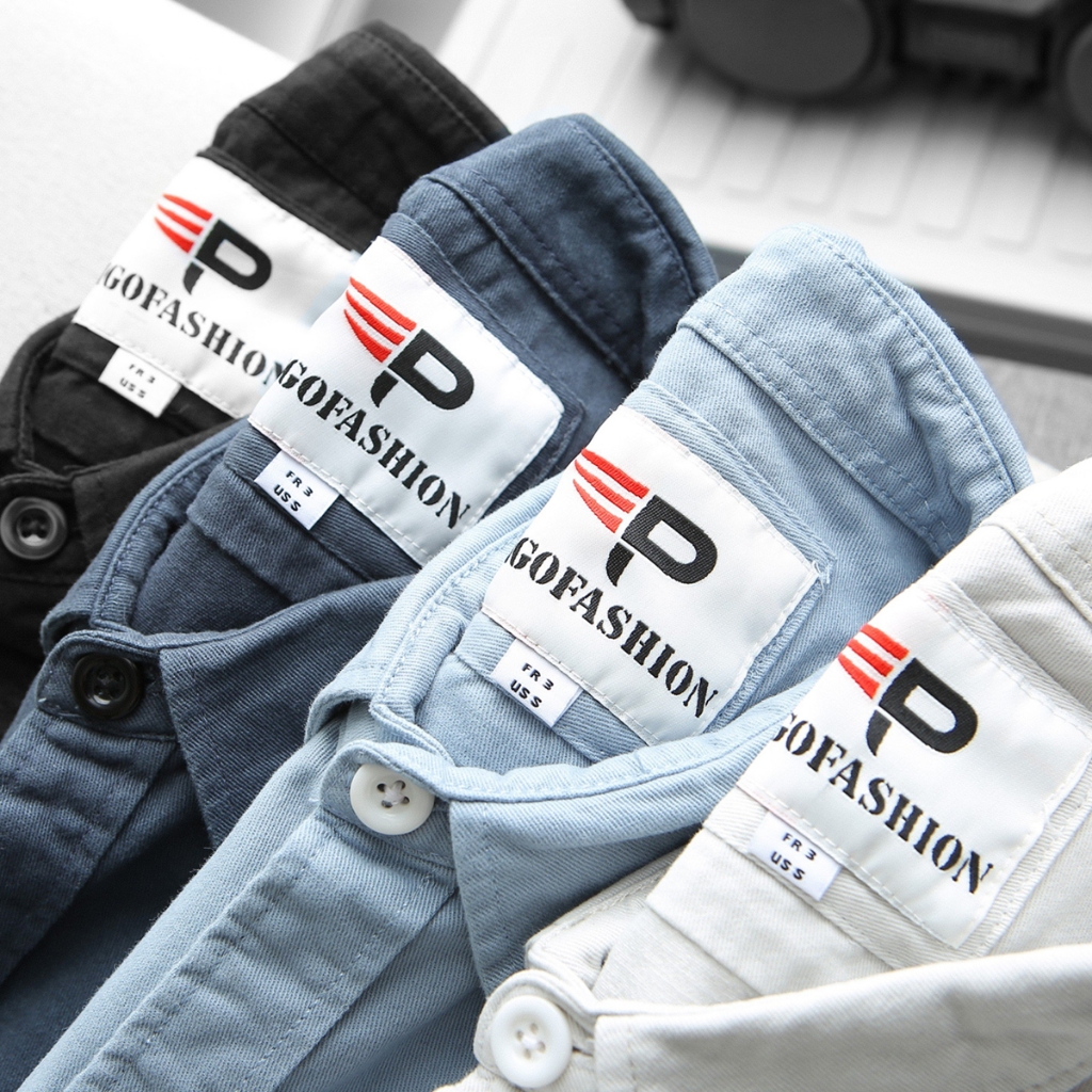 Áo khoác kaki jean nam denim kiểu túi hộp dày dặn chính hãng Pigofashion SPMAKKJ03 (4 màu)