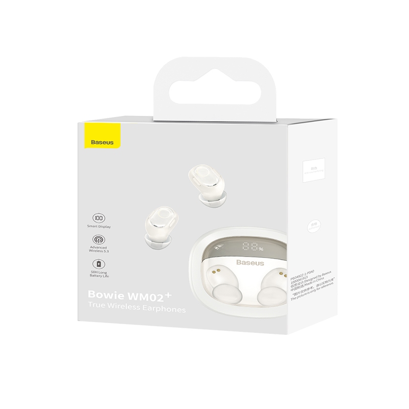 Tai nghe Bowie WM02+ hiệu Baseus không dây,Creamy White - Nhiều màu
