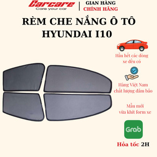 Rèm che nắng theo xe Huyndai I10 2007-2013, 2014- 2020, 2021-2023- Bộ 4 tấm dính nam châm