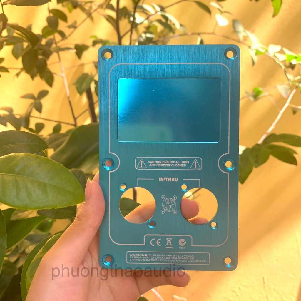 Trạm loa nhôm phay 14.5x9cm dày 2mm dùng gắn giắc CANON